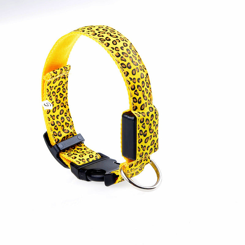 KFX-5737405 Rechargeable LED Dog Collar for Safety and Visibility at Night