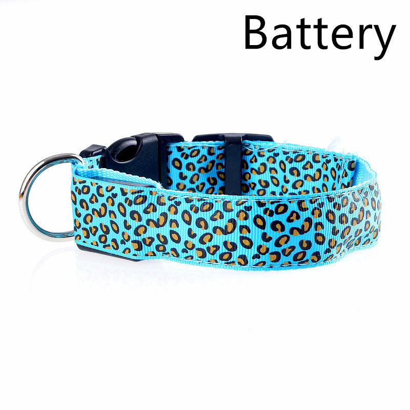 KFX-5737405 Rechargeable LED Dog Collar for Safety and Visibility at Night