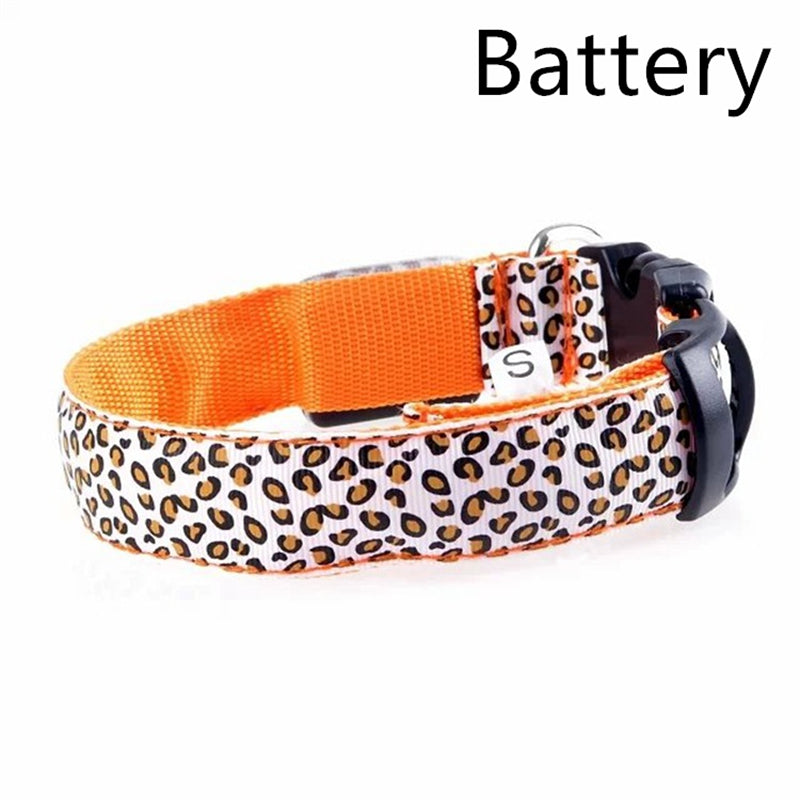 KFX-5737405 Rechargeable LED Dog Collar for Safety and Visibility at Night