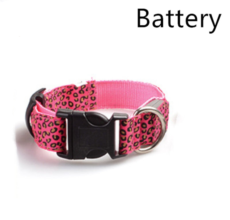 KFX-5737405 Rechargeable LED Dog Collar for Safety and Visibility at Night