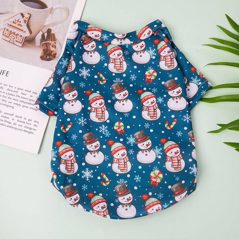 KFX-5739965 Cozy Christmas Lightweight Hoodies for Bichon and Pomeranian Pets