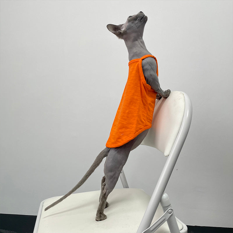 KFX-5741757 Stylish Seven Color Cotton Camisole Vest for Hairless Cats