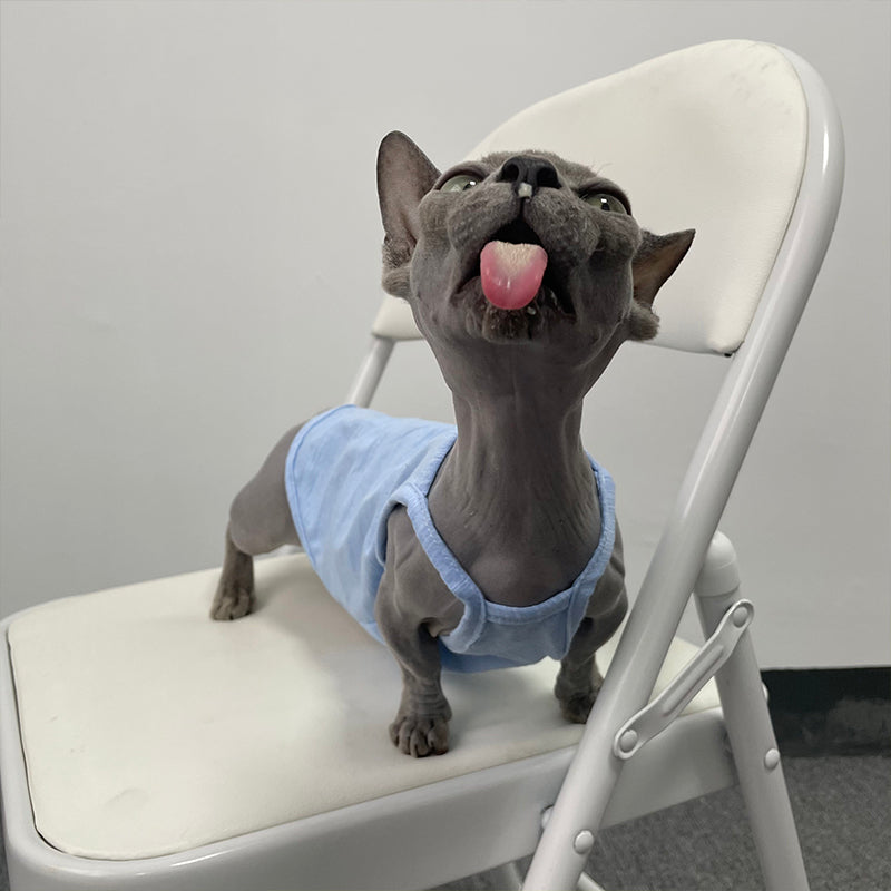 KFX-5741757 Stylish Seven Color Cotton Camisole Vest for Hairless Cats