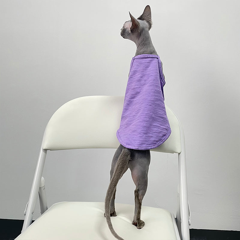 KFX-5741757 Stylish Seven Color Cotton Camisole Vest for Hairless Cats