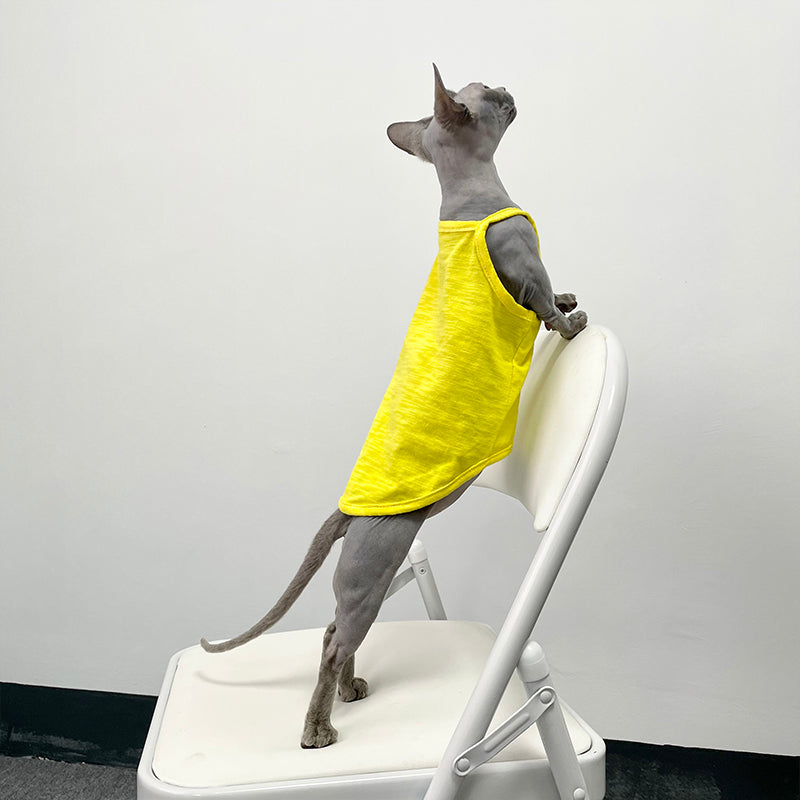 KFX-5741757 Stylish Seven Color Cotton Camisole Vest for Hairless Cats