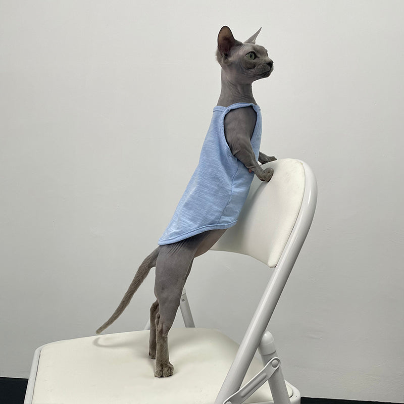 KFX-5741757 Stylish Seven Color Cotton Camisole Vest for Hairless Cats