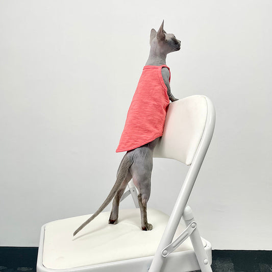 KFX-5741757 Stylish Seven Color Cotton Camisole Vest for Hairless Cats