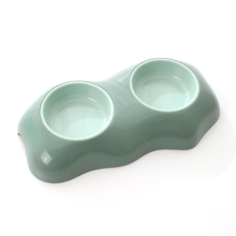 KFX-5742653 Double Pet Bowls for Food and Water with Non-Slip Base, Easy to Clean, Durable Design
