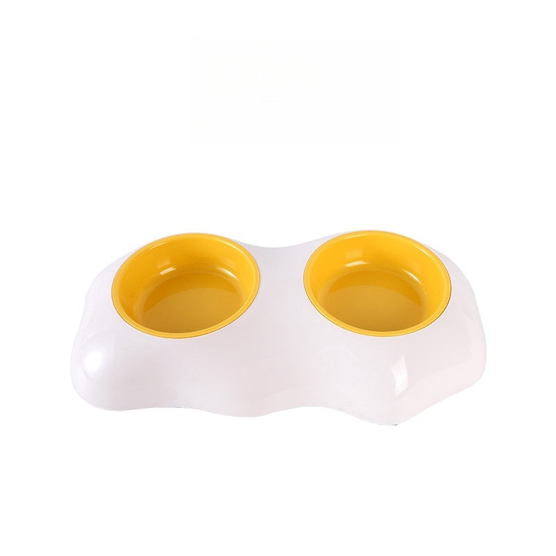 KFX-5742653 Double Pet Bowls for Food and Water with Non-Slip Base, Easy to Clean, Durable Design