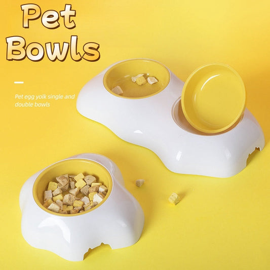 KFX-5742653 Double Pet Bowls for Food and Water with Non-Slip Base, Easy to Clean, Durable Design