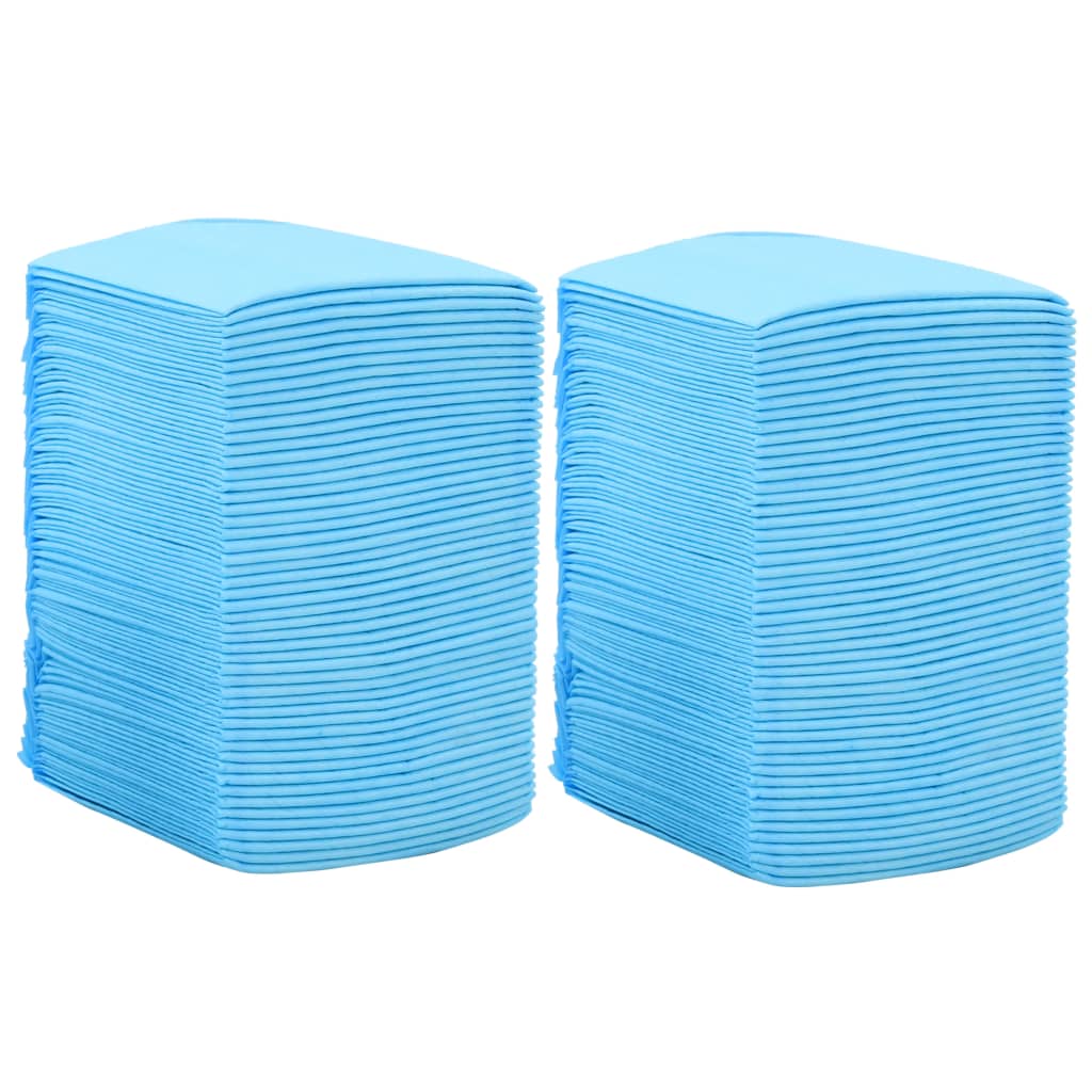 KFX-5745341 Highly Absorbent Puppy Training Pads - 100 pcs, 45x33 cm, Non-Woven Fabric, Blue and White