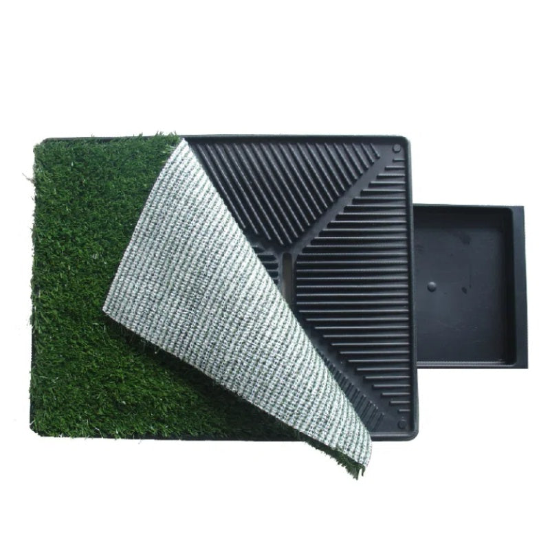 KFX-5746621 Eco-Friendly Lawn Toilet for Pets - Non-Foldable Design, 64x51x6.4cm