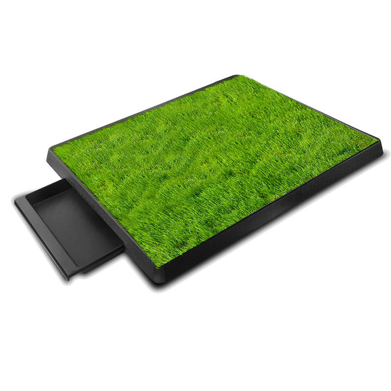 KFX-5746621 Eco-Friendly Lawn Toilet for Pets - Non-Foldable Design, 64x51x6.4cm