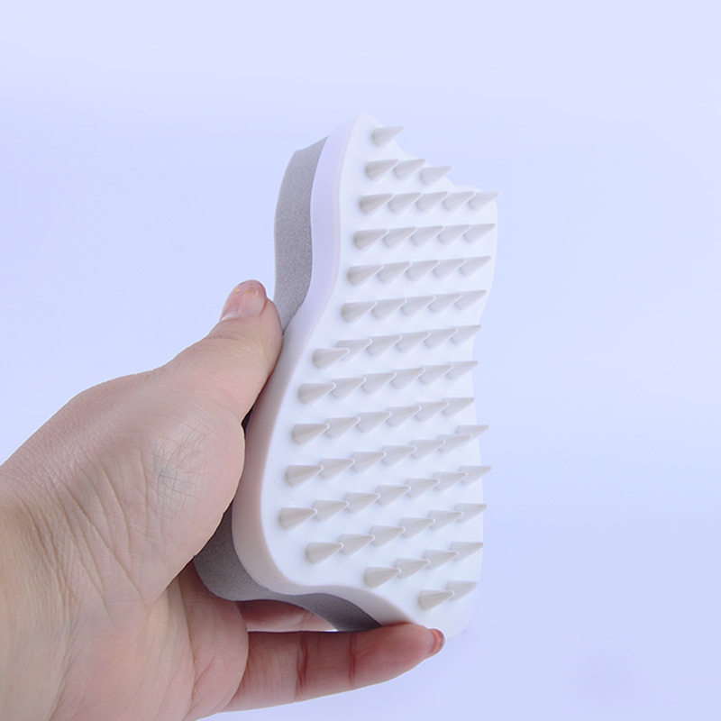 KFX-5746749 Silicone Cat and Dog Hair Removal Comb with Sponge for Effective Grooming