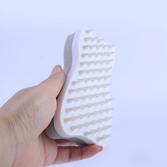 KFX-5746749 Silicone Cat and Dog Hair Removal Comb with Sponge for Effective Grooming