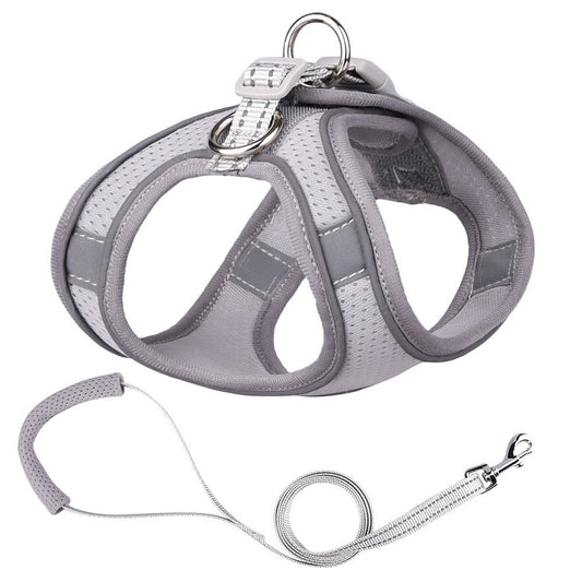 KFX-5750205 Reflective Vest-Style Dog Leash with Polyester Rope, Various Colors and Sizes Available