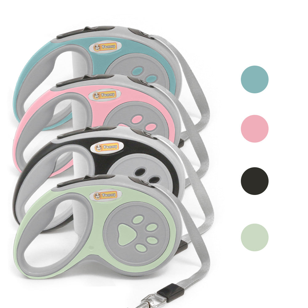 KFX-5750717 3.5-Meter Retractable Nylon Dog Leash with Tangle-Free Design and Comfort Grip for Small to Medium Pets