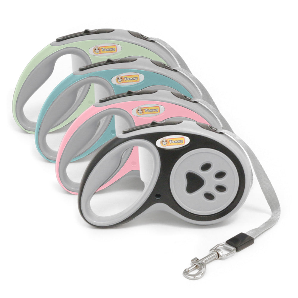 KFX-5750717 3.5-Meter Retractable Nylon Dog Leash with Tangle-Free Design and Comfort Grip for Small to Medium Pets