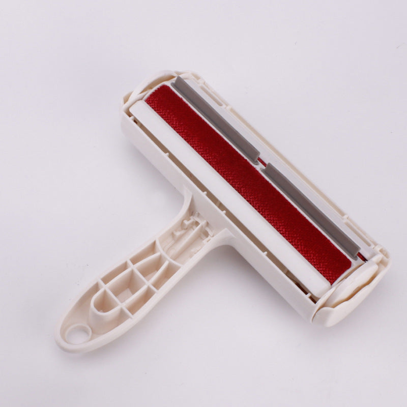 KFX-5752509 Large Pet Roller Sticky Brush for Hair Removal - Red/Blue, Modern Design