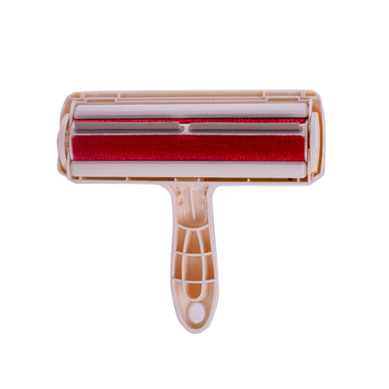 KFX-5752509 Large Pet Roller Sticky Brush for Hair Removal - Red/Blue, Modern Design