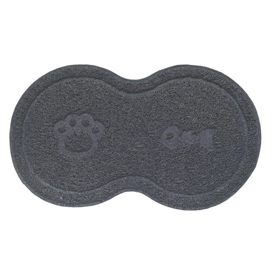 KFX-5752765 PVC Cat Litter Mat in Grey - Anti-Skid, Easy to Clean, Compact Design