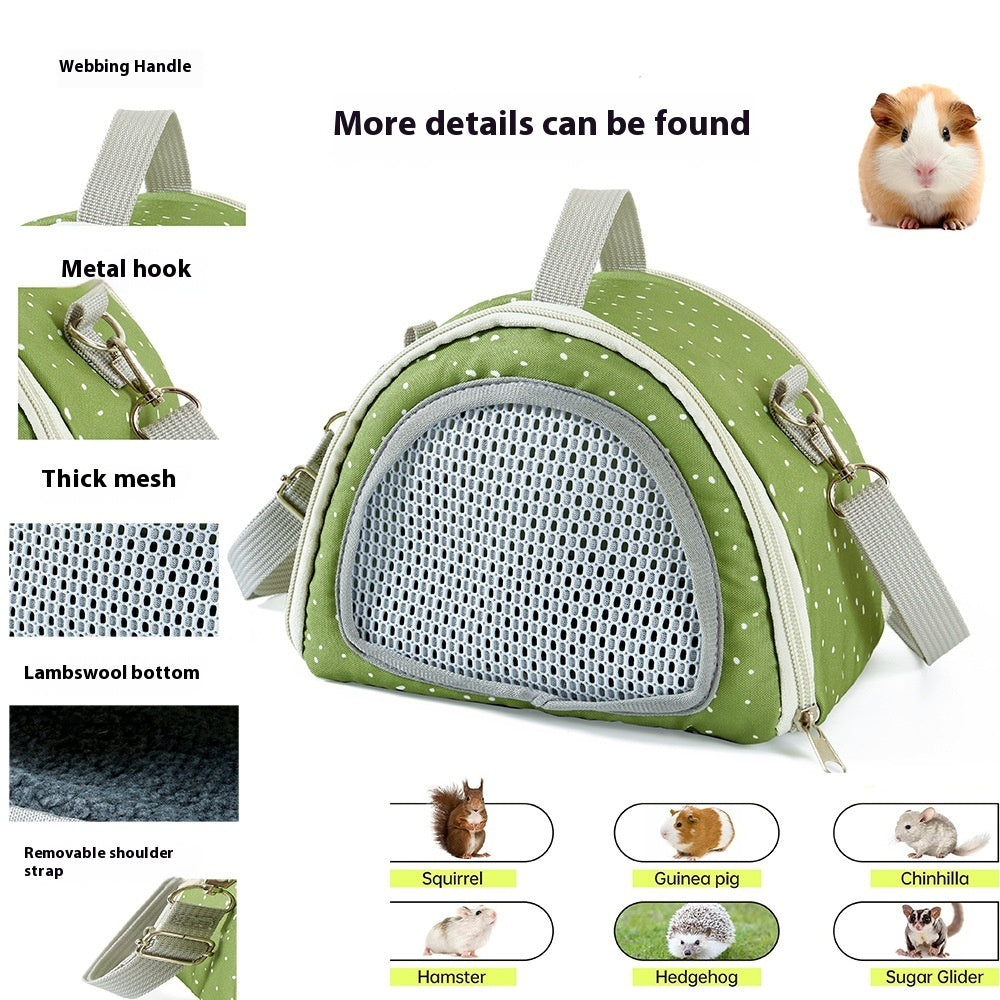 KFX-5753149 Portable Diaper Bag for Small Pets - Gray, Green, Orange Polyester, Four Seasons Use