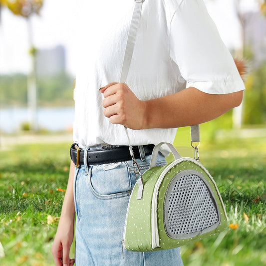 KFX-5753149 Portable Diaper Bag for Small Pets - Gray, Green, Orange Polyester, Four Seasons Use