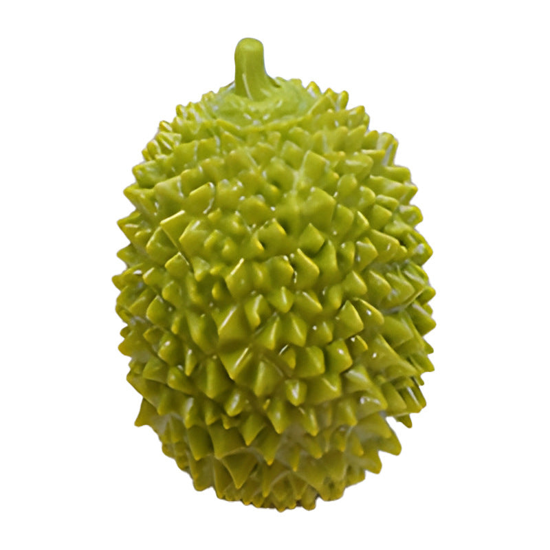 KFX-5754173 Durian-Shaped Chew Toy for Dogs - Squeaky Dental Toy for Small to Medium Pets, Milk-Flavored, Teeth Cleaning and Training