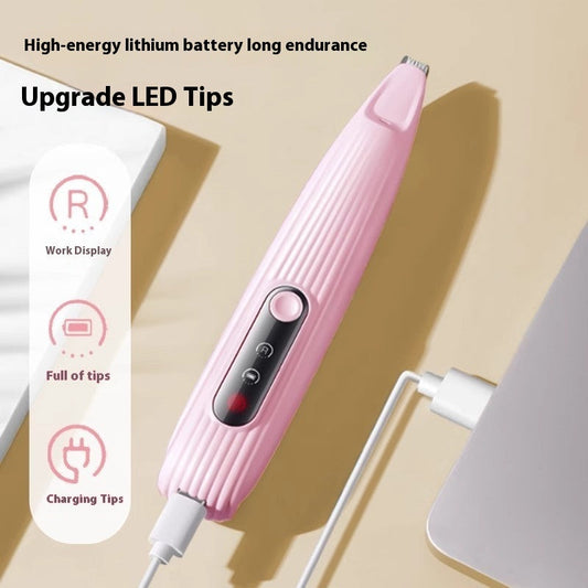 KFX-5754685 Electric Pet Nail Grinder for Gentle Foot Care - Mute, Rechargeable, Compact Design