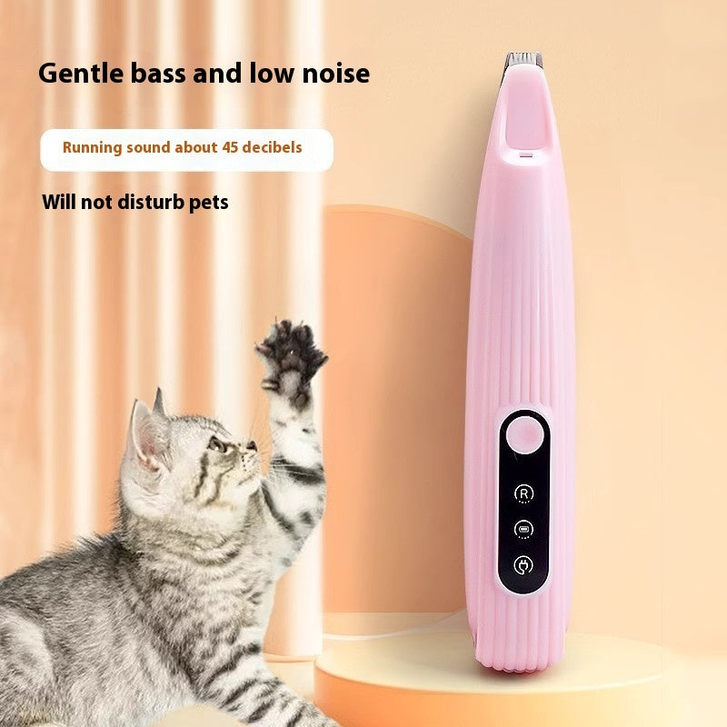 KFX-5754685 Electric Pet Nail Grinder for Gentle Foot Care - Mute, Rechargeable, Compact Design