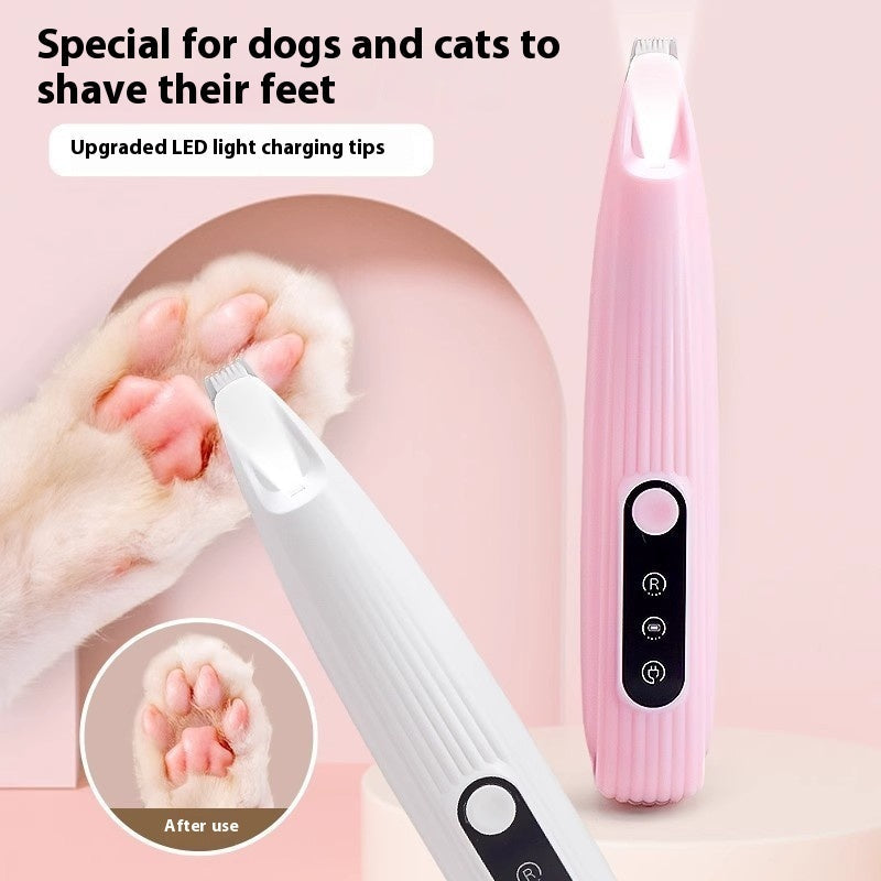KFX-5754685 Electric Pet Nail Grinder for Gentle Foot Care - Mute, Rechargeable, Compact Design