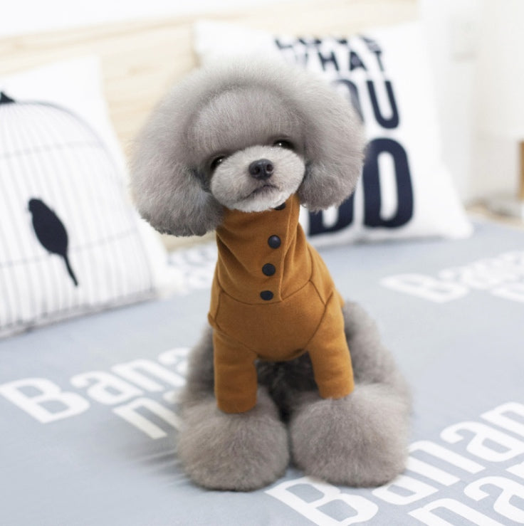 KFX-5755069 Cozy Cotton Coat for Small Dogs - Casual Autumn and Winter Wear