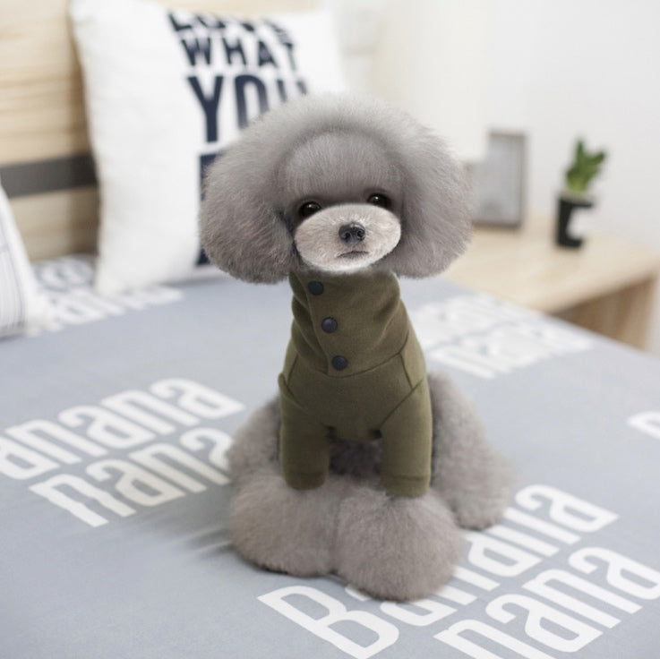 KFX-5755069 Cozy Cotton Coat for Small Dogs - Casual Autumn and Winter Wear