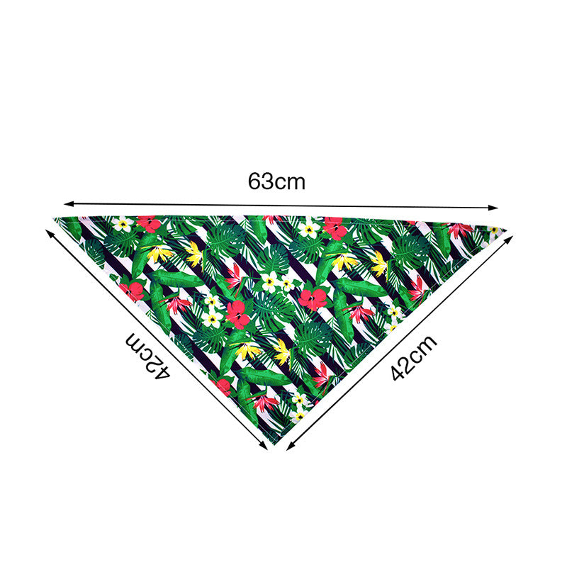 KFX-5757245 Summer Fruit Triangle Drool Towel for Dogs in Various Colors
