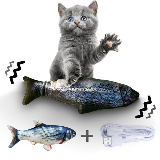 KFX-5757501 Electric Jumping Fish Toy for Cats – Safe, Durable, and Engaging Interactive Pet Plaything