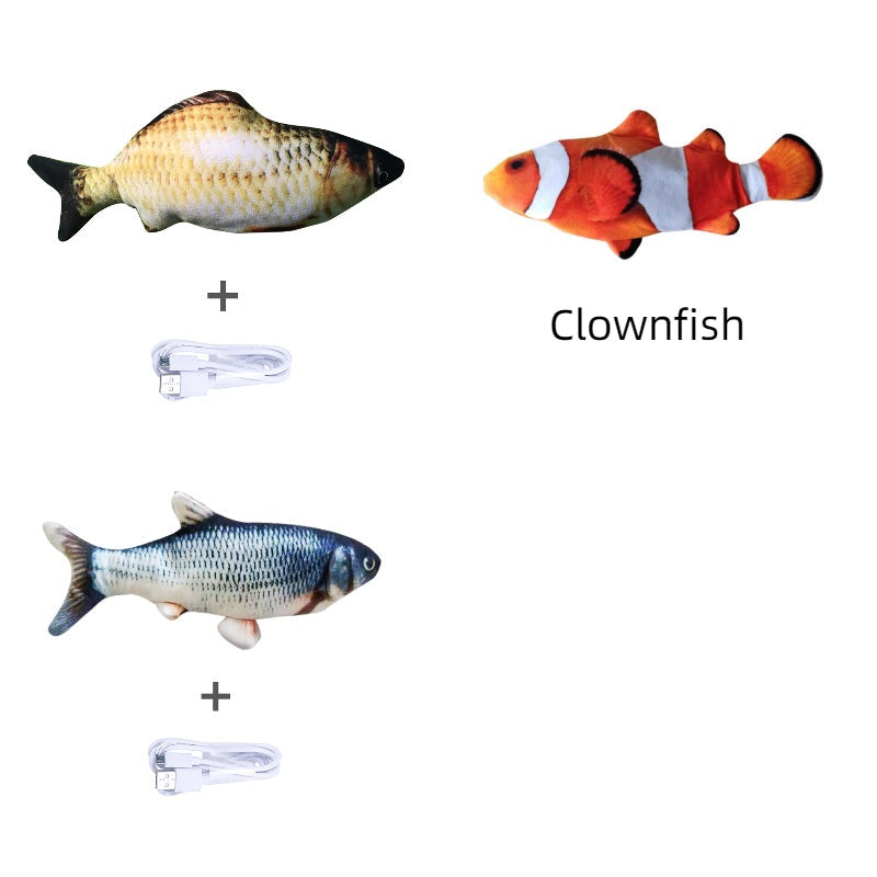 KFX-5757501 Electric Jumping Fish Toy for Cats – Safe, Durable, and Engaging Interactive Pet Plaything