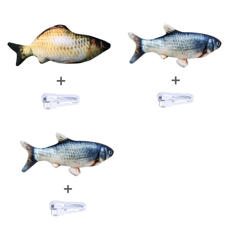 KFX-5757501 Electric Jumping Fish Toy for Cats – Safe, Durable, and Engaging Interactive Pet Plaything