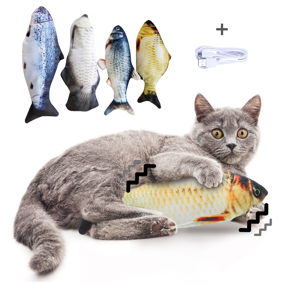 KFX-5757501 Electric Jumping Fish Toy for Cats – Safe, Durable, and Engaging Interactive Pet Plaything