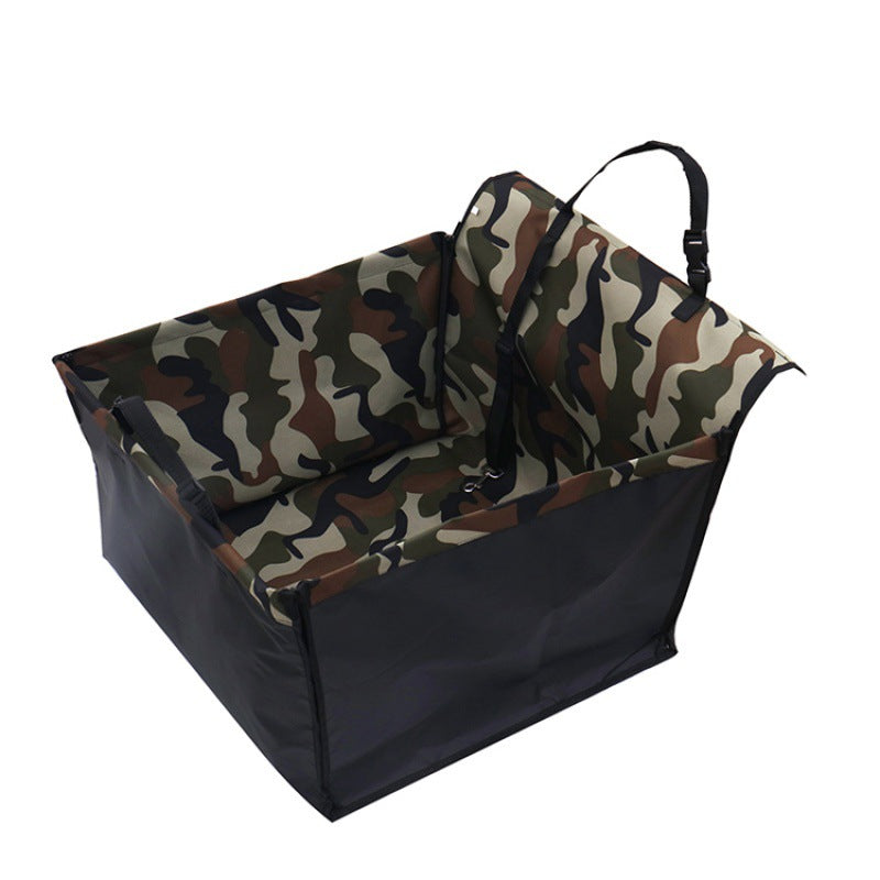 KFX-5758909 Waterproof Rear Single-Seater Dog Car Mat - Camouflage & Coffee Options