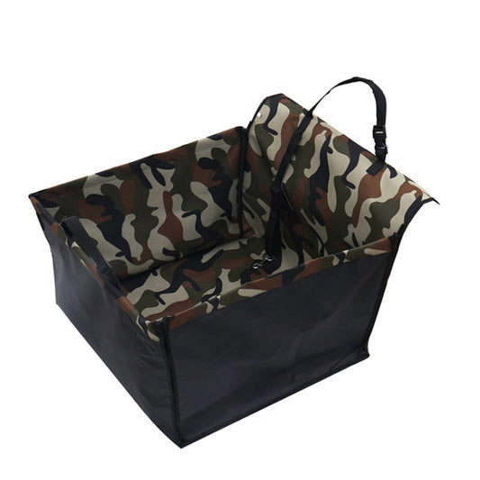 KFX-5758909 Waterproof Rear Single-Seater Dog Car Mat - Camouflage & Coffee Options