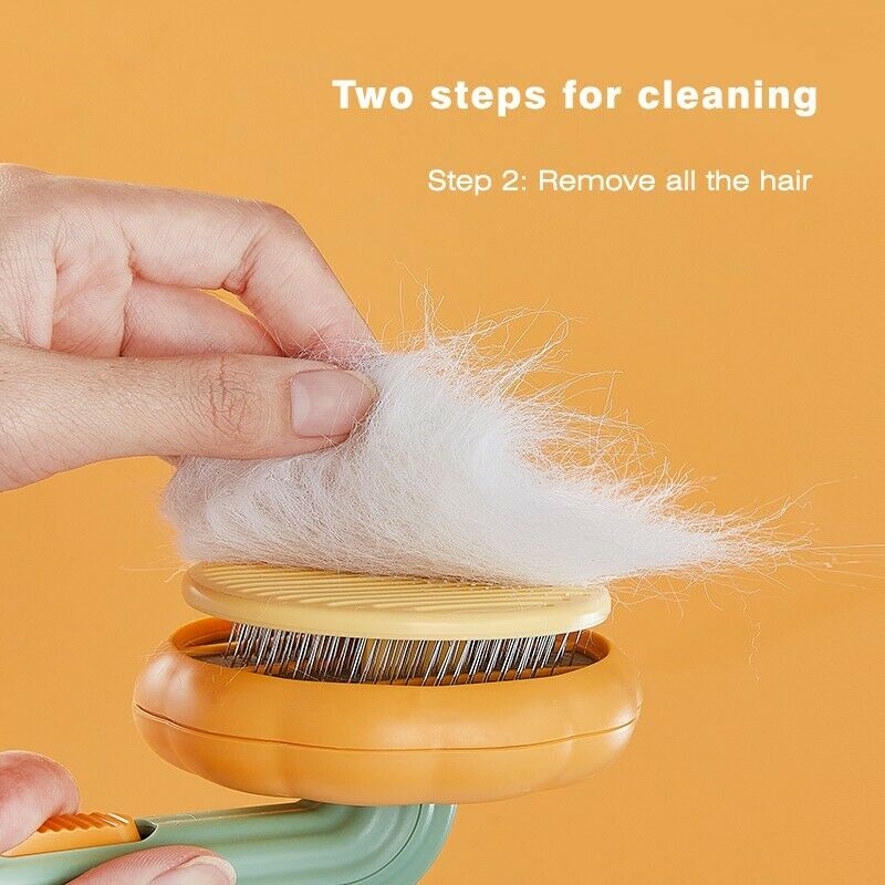 KFX-5759933 Self-Cleaning Slicker Brush for Dogs, Cats, and Rabbits - Gentle Grooming Tool for Loose Undercoat and Mats