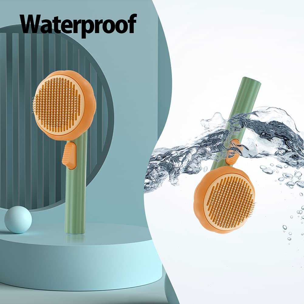 KFX-5759933 Self-Cleaning Slicker Brush for Dogs, Cats, and Rabbits - Gentle Grooming Tool for Loose Undercoat and Mats