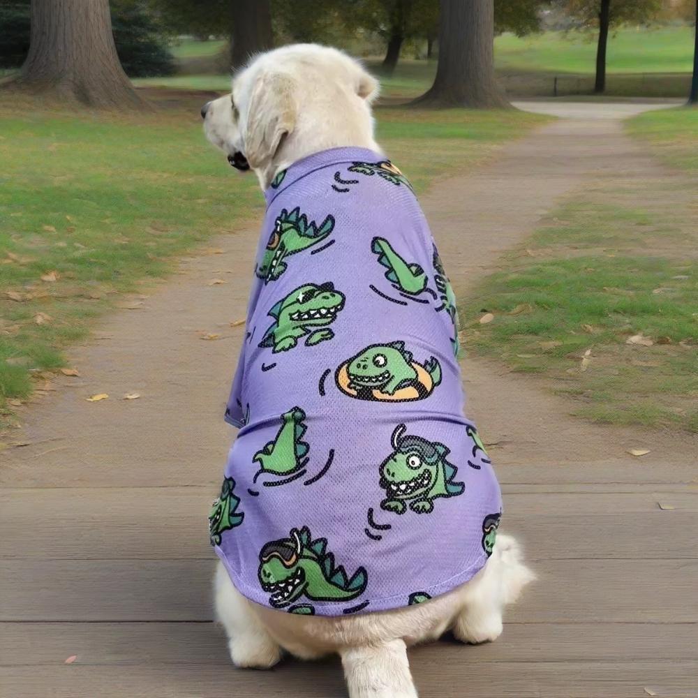 KFX-5761213 Spring Summer Cartoon Pet Clothing for Big Dogs - Available in Multiple Sizes