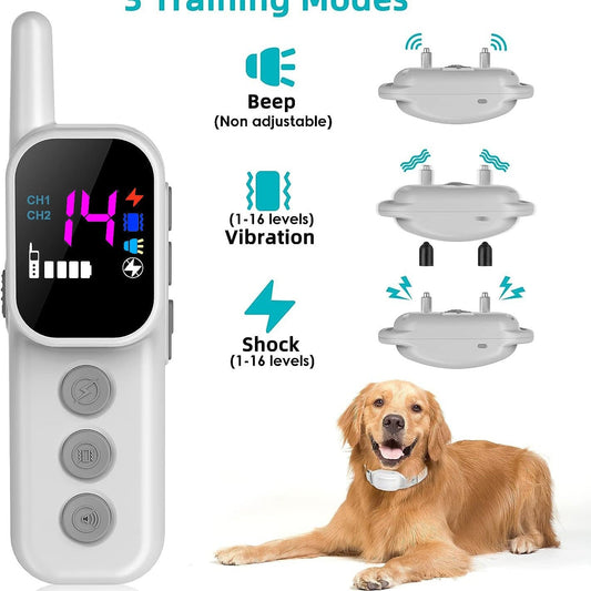 KFX-5762109 Remote Control Color Screen Dog Training Bark Stop Trainer