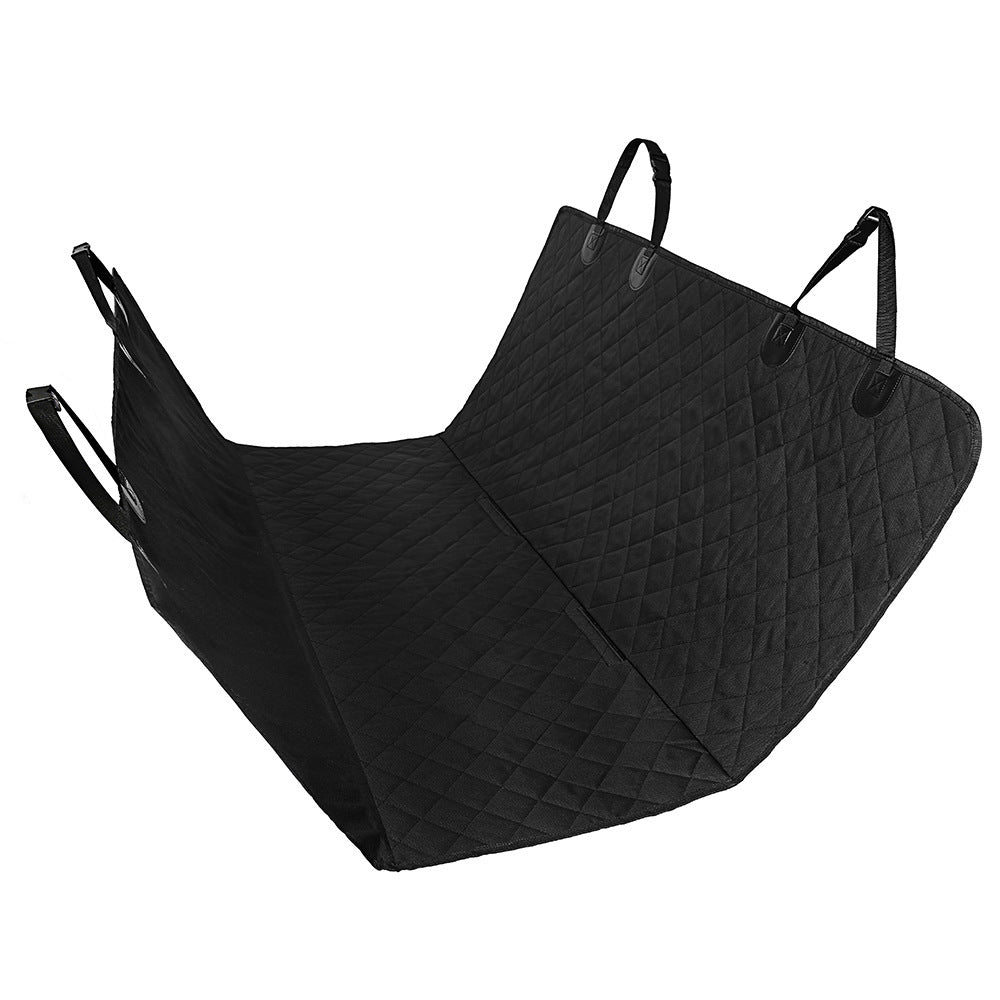 KFX-5764285 Durable Waterproof Dog Car Seat Cover with Mesh Windows and Safety Buckle for Travel