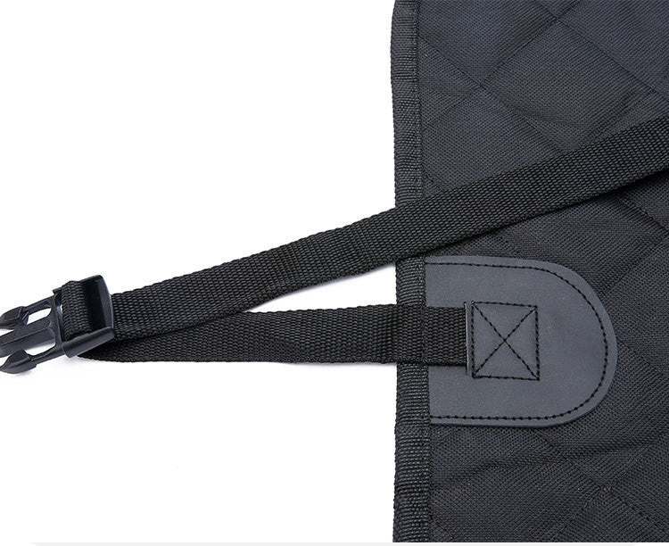 KFX-5764285 Durable Waterproof Dog Car Seat Cover with Mesh Windows and Safety Buckle for Travel