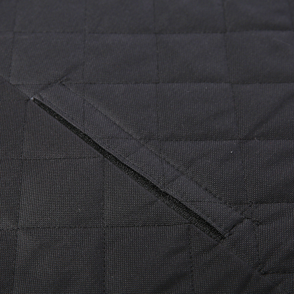KFX-5764285 Durable Waterproof Dog Car Seat Cover with Mesh Windows and Safety Buckle for Travel