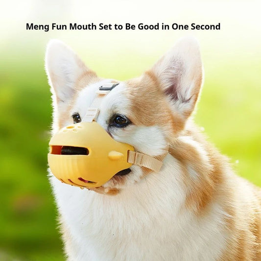 KFX-5765693 Adjustable Breathable Dog Muzzle for Small and Medium Pets - Anti-Biting Basket Design