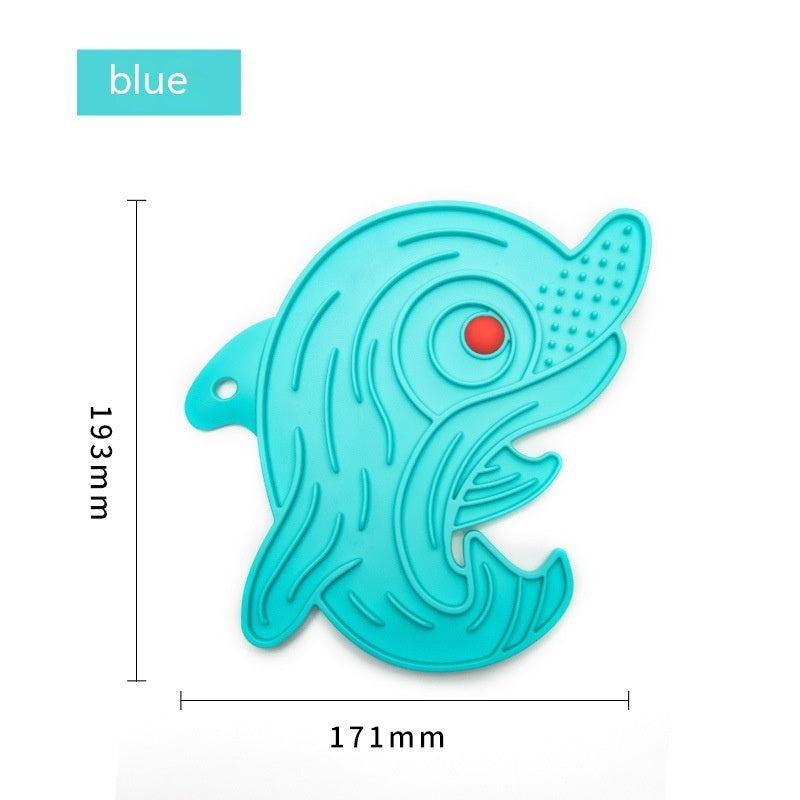KFX-5768381 Anti-Choke Silicone Slow Feeding Pet Food Plate - Multiple Colors Available
