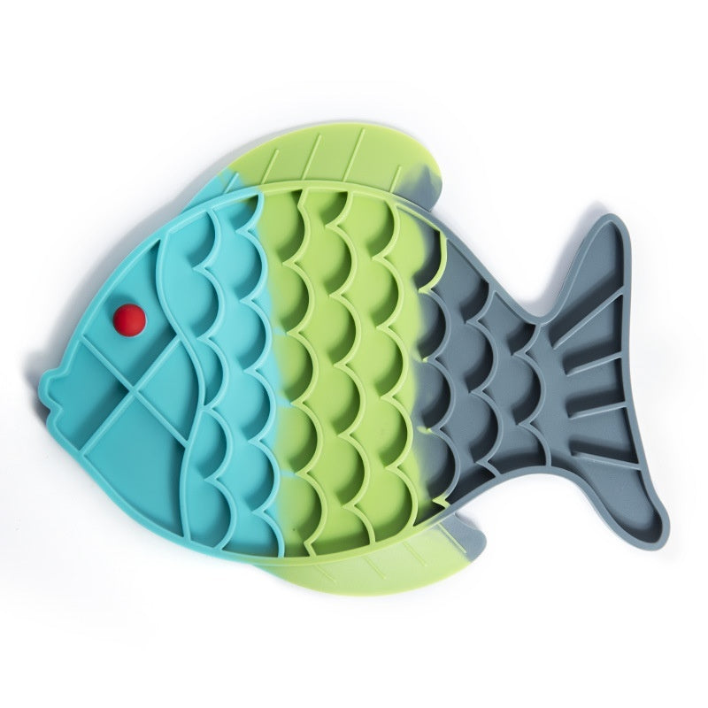 KFX-5768381 Anti-Choke Silicone Slow Feeding Pet Food Plate - Multiple Colors Available